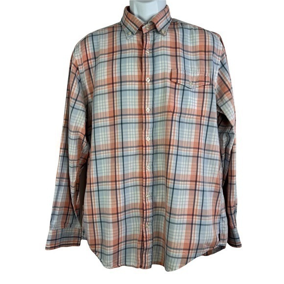 Vineyard Vines Other - Vineyard Vines Men Casual Shirt Plaid Orange Sz L